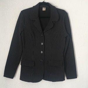 Classic Pinstripe Black Blazer Rampage Size 9